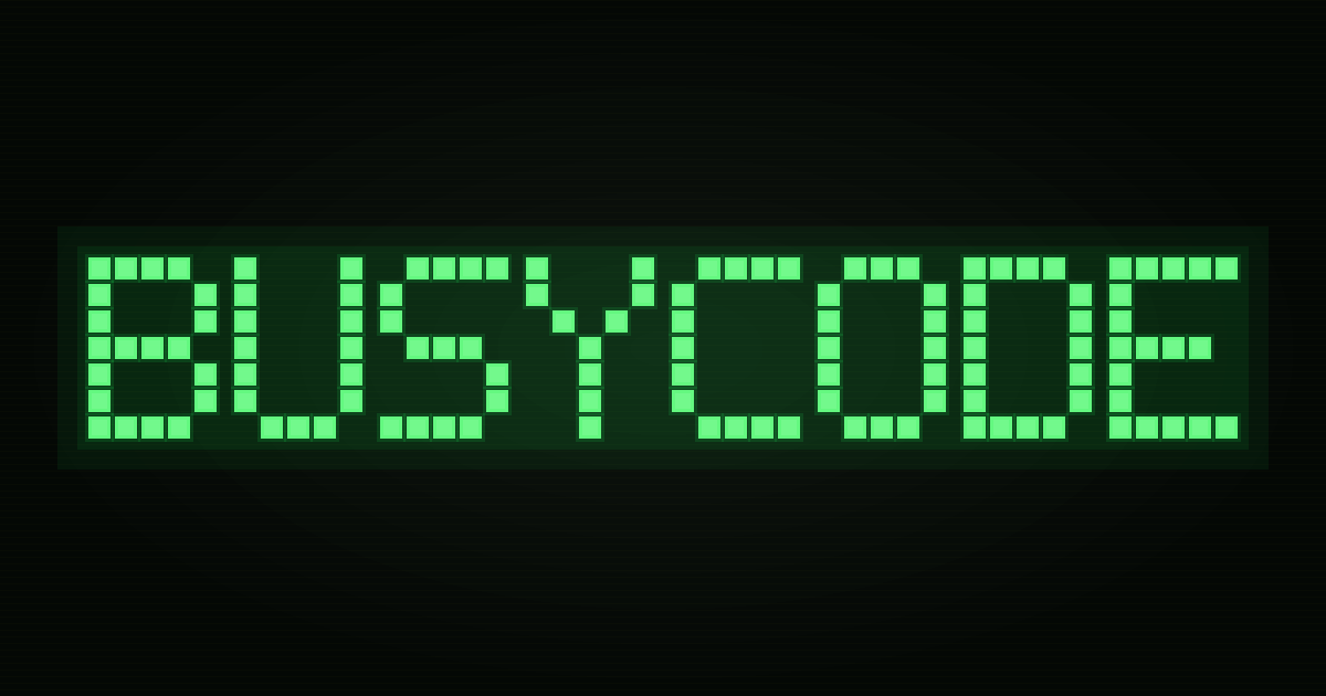 BusyCode - AI 시대에 잠깐 쉬어가기 위한 일하는 척 CLI 대표 이미지